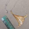 Necklace with real nerine flower