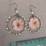 Handmade earrings with real prunus flowers (cherry blossom)